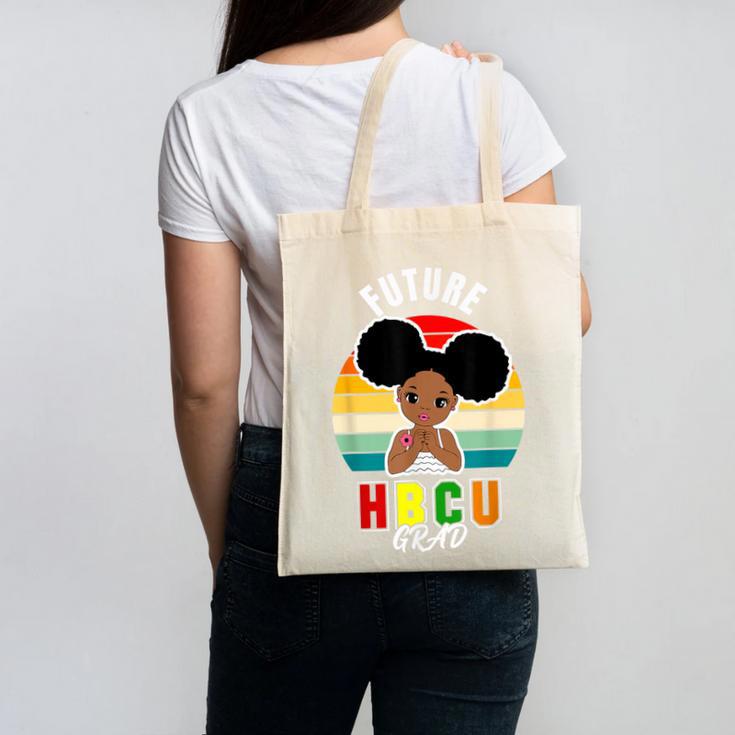 Future HBCU Grad Graduate Afro Girl College Graduation Canvas Tote Bag