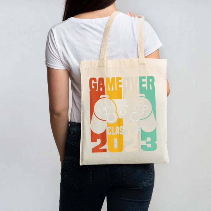 GAME OVER Class Of 2023 Video Games Vintage Graduation Gamer Canvas Tote Bag