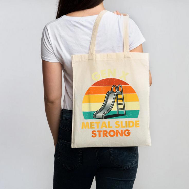 Gen X Slide Strong Generation X Gen Xer Nostalgia Canvas Tote Bag