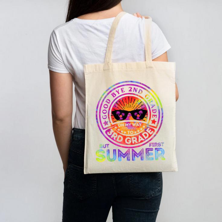 Goodbye 2nd Grade Graduation To 3rd Grade First Summer Kids Canvas Tote Bag