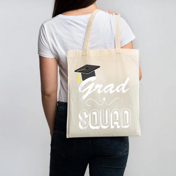 Grad Squad Cute Graduation Canvas Tote Bag