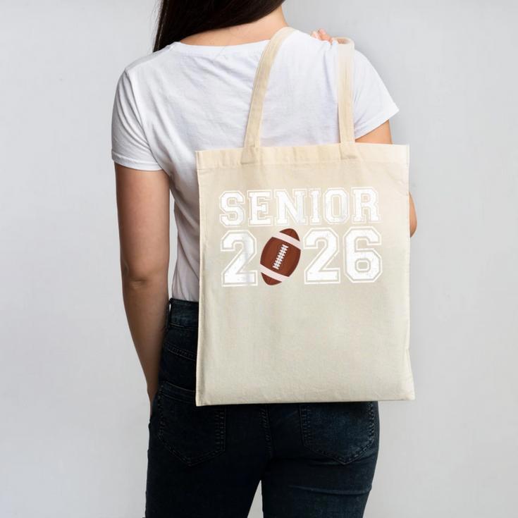 Graduate Senior Class Of 2026 Graduation American Football Canvas Tote Bag