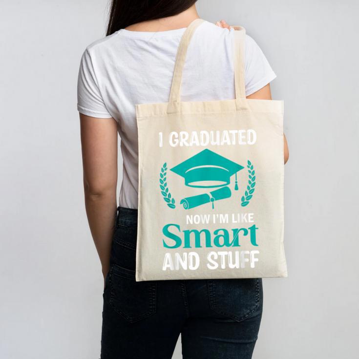 I Graduated Smart Graduation Student College University Canvas Tote Bag