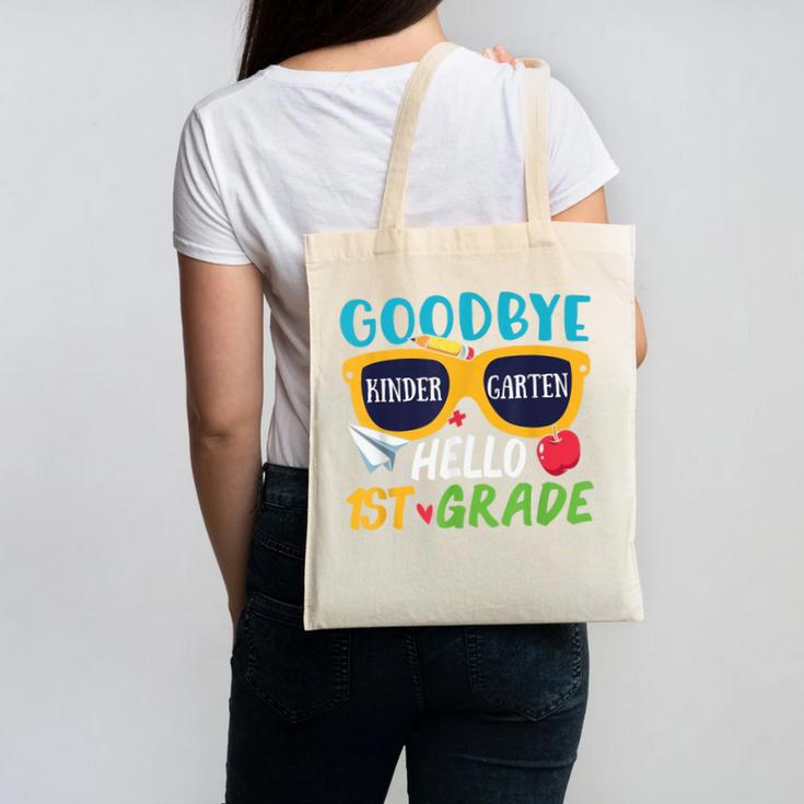 Graduation Shirt Goodbye Kindergarten Hello 1st Grade School Canvas Tote Bag