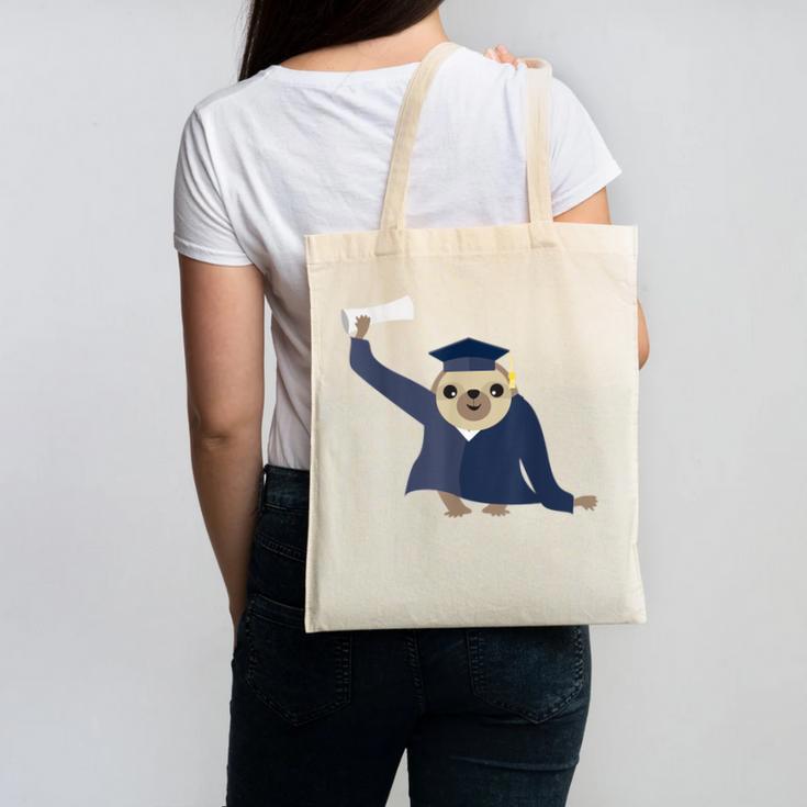 Graduation Sloth Lover T-Shirt Class Of 2019 Canvas Tote Bag
