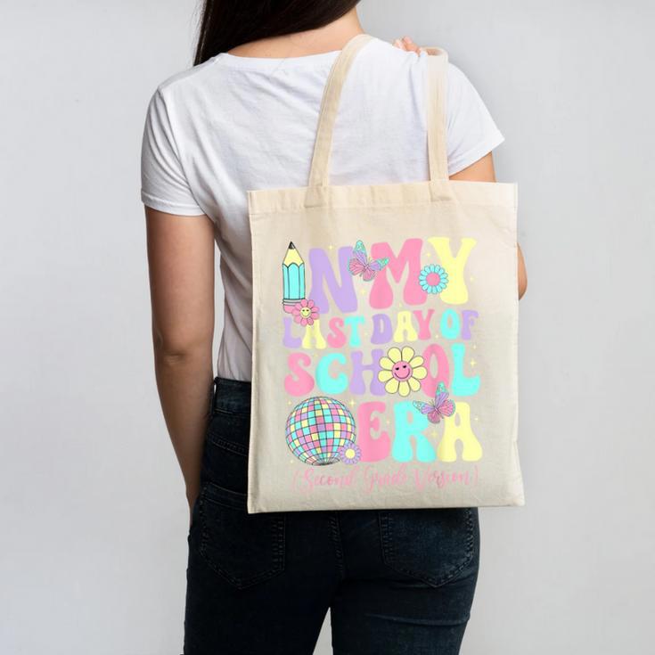 Groovy In My Last Day Of School Era Second Grade Graduation Canvas Tote Bag