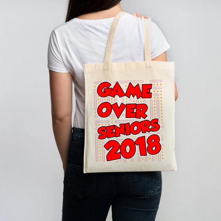 High School Graduation Tshirt Game Over Senior Class Of 2018 Canvas Tote Bag