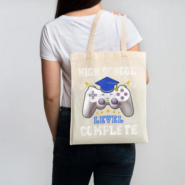 High School Level Complete Class Of 2025 Graduation Canvas Tote Bag