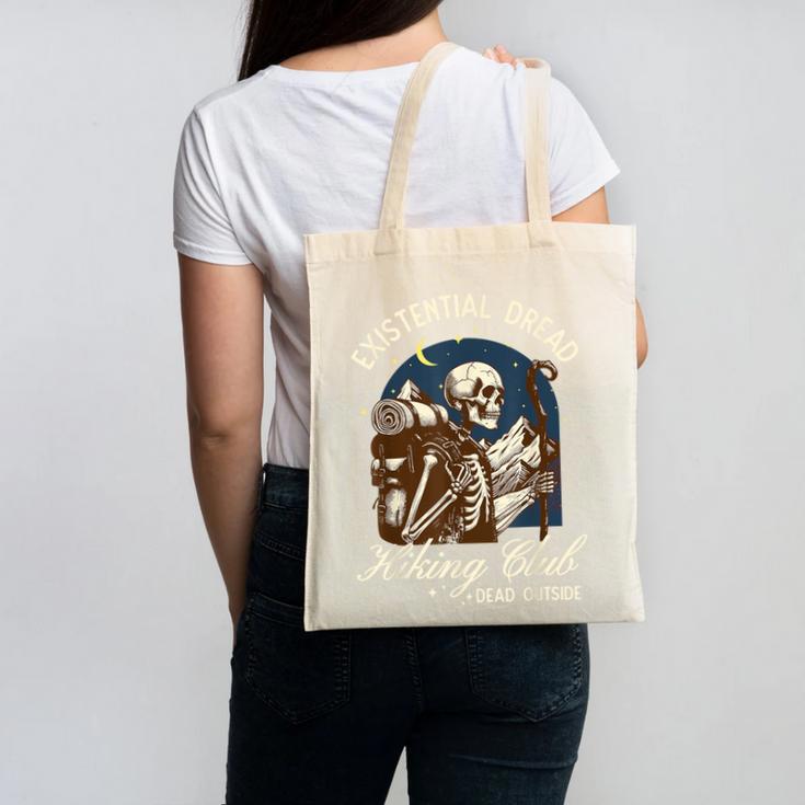 Introvert Hiking Club Antisocial Overthinking Anxiety Canvas Tote Bag