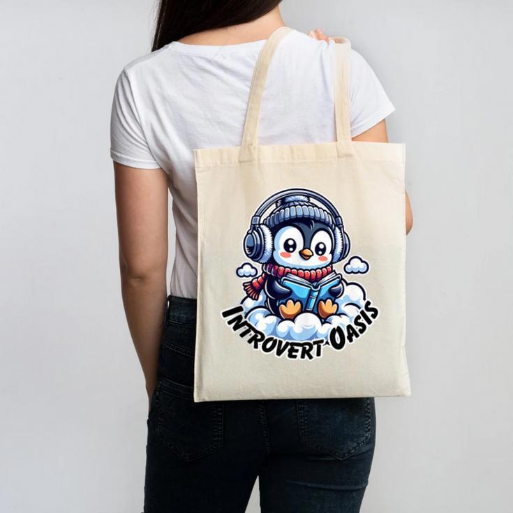 Introvert Oasis Canvas Tote Bag