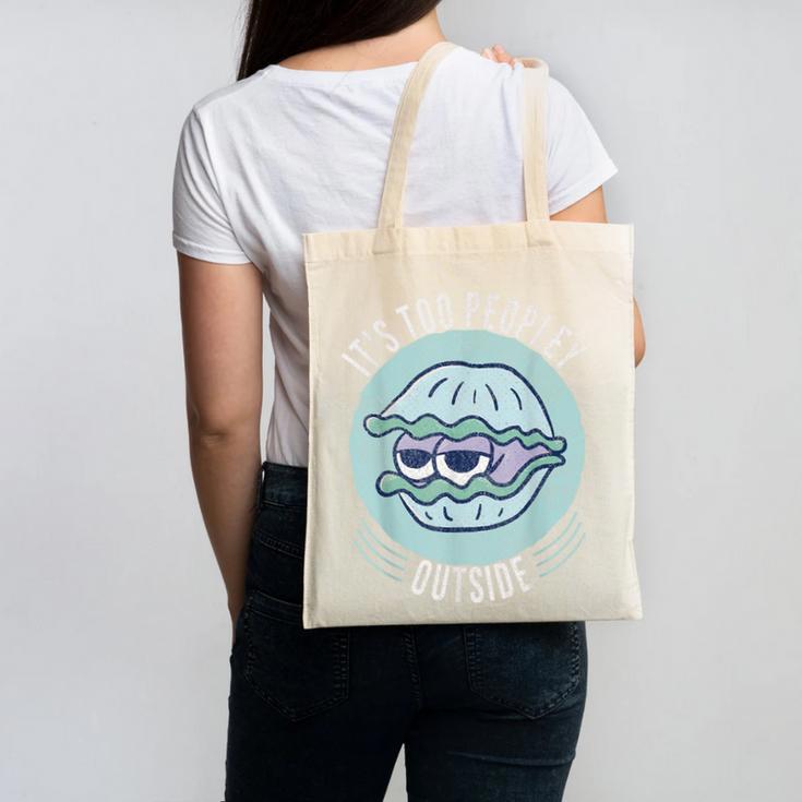 Introvert Too Peopley Anti-Social Shy Person Canvas Tote Bag