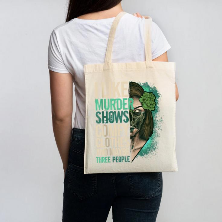 Introverted Murder Shows True Crime Lovers Introvert Canvas Tote Bag