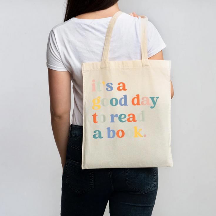 It's A Good Day To Read A Book Books Library Reading Canvas Tote Bag
