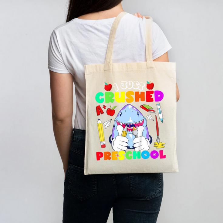 I Just Crushed Preschool Pre-K Preschoolers Graduation Canvas Tote Bag