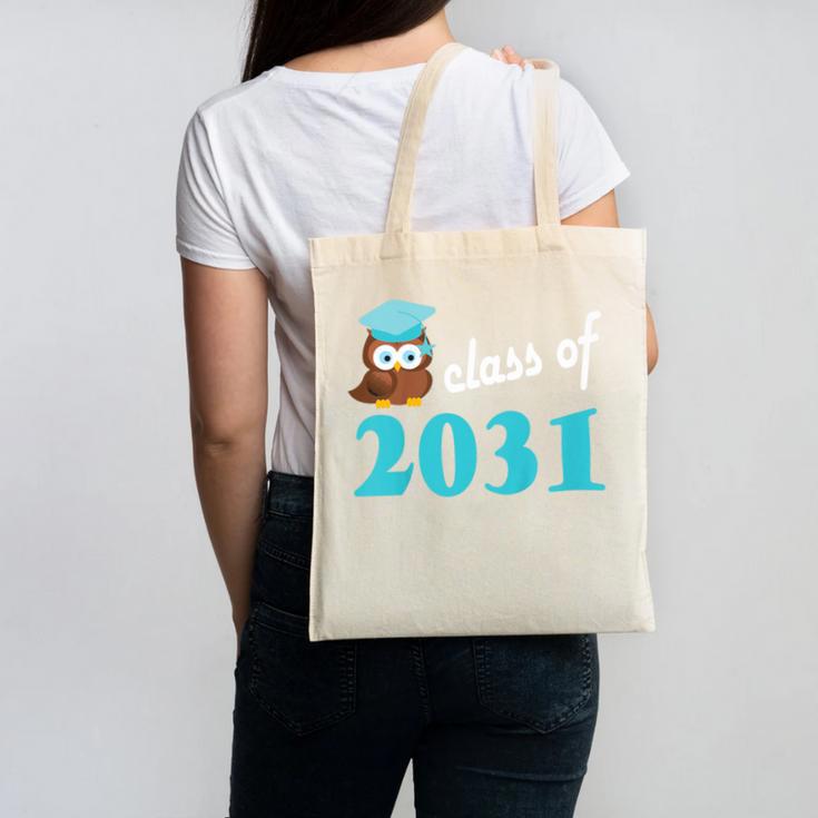 Kids Class Of 2031 Graduation Year T-Shirt Back To School Canvas Tote Bag