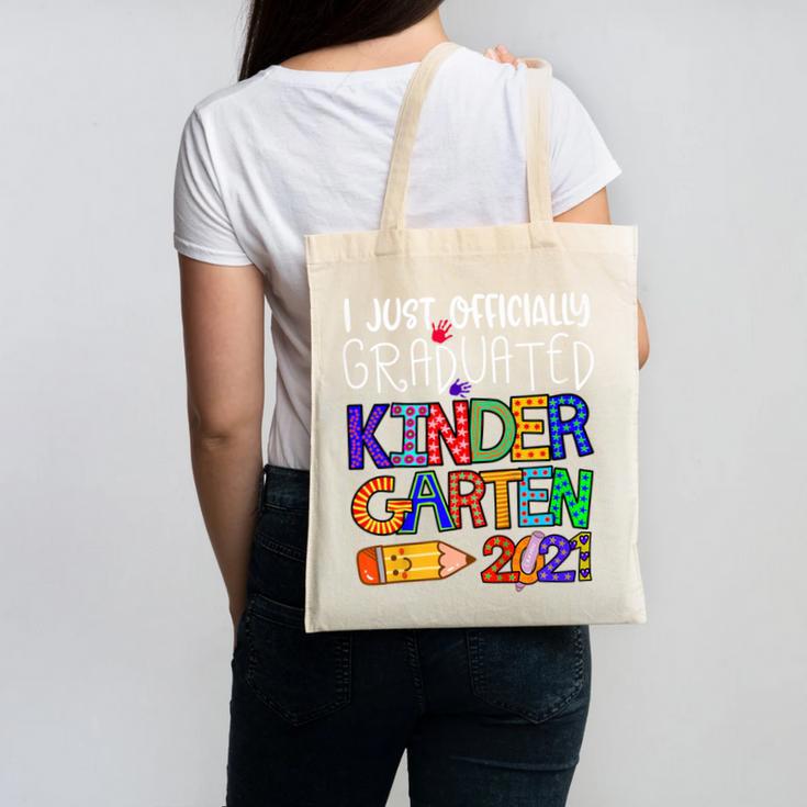 Kids Kindergarten Graduation Class Of 2021 Shirt I Just Graduated Canvas Tote Bag
