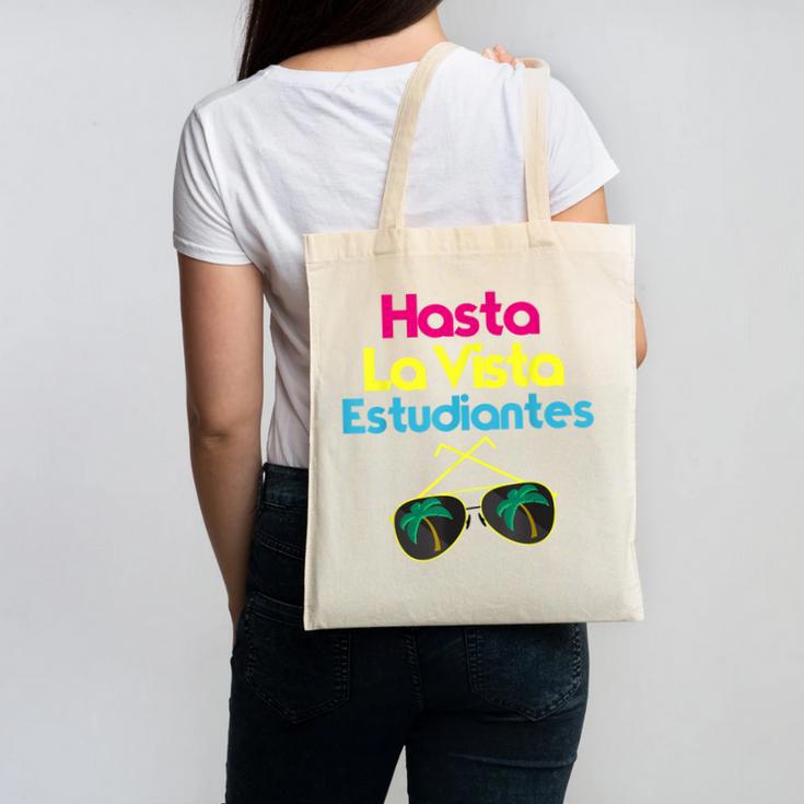 Last Day Of School Spanish Teacher Graduation T-Shirt Canvas Tote Bag