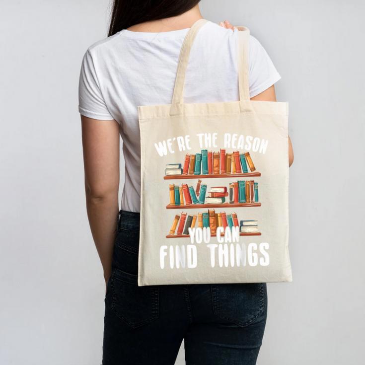 Librarian Reading Books Lover Library Canvas Tote Bag