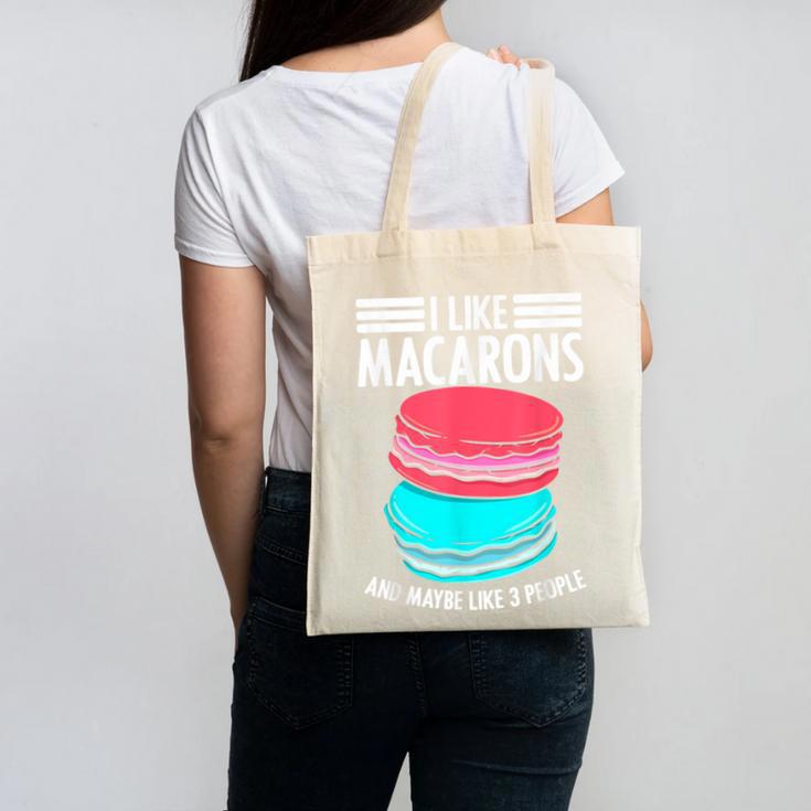 Macaroons Dessert Antisocial Introvert Pastries Food Lover Canvas Tote Bag