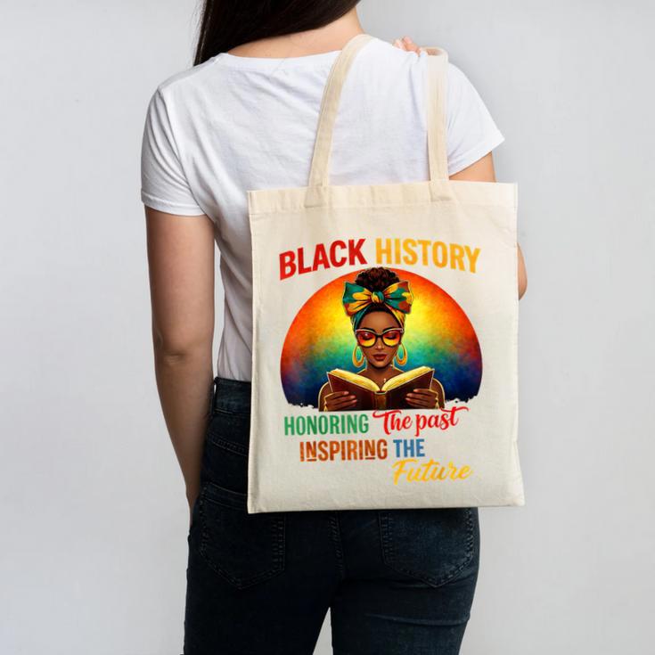 Melanin Honoring Past Inspiring Pride Book Month Canvas Tote Bag