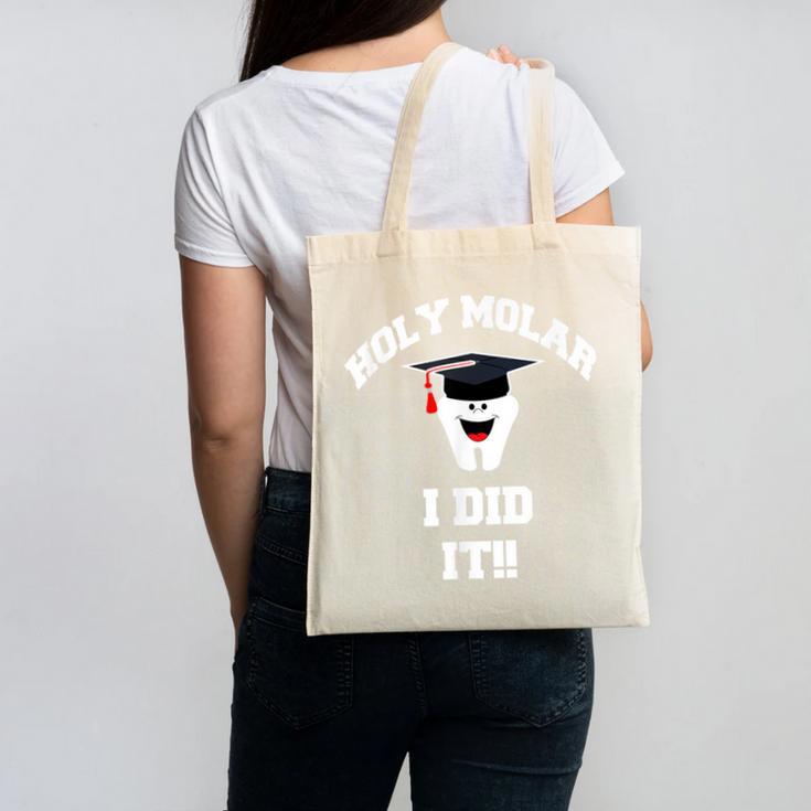 Molar Dentist Dental Hygienist Graduation Shirt Canvas Tote Bag