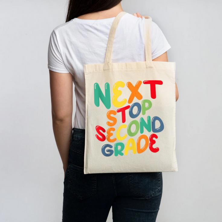 Next Stop Second Grade 1st Grade Graduation Day Kids Canvas Tote Bag