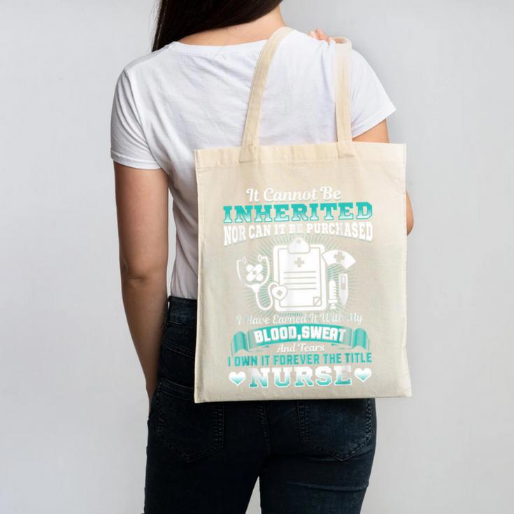 Nursing School Graduation Inherited RN LPN Nurse Grad 2021 Canvas Tote Bag