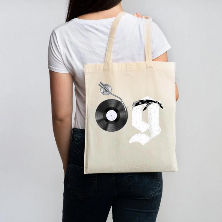 Old School Dad OG Hip Hop Head Vinyl Retro 80s90s Nostalgia Canvas Tote Bag
