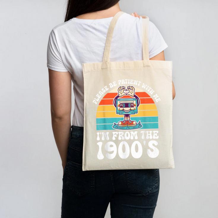 Please Be Patient With Me I'm From The 1900s Kawaii Canvas Tote Bag