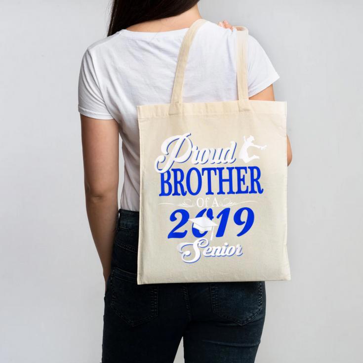 Proud BROTHER Of A Class 2019 Senior Tshirt Graduation Canvas Tote Bag
