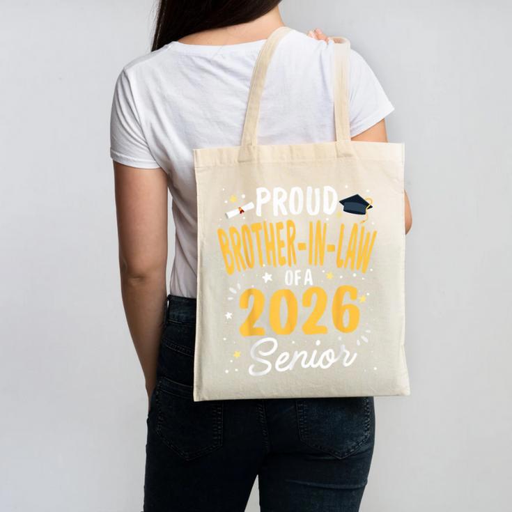 Proud Brother-In-Law Of A Class 2026 Senior Graduation 2026 Canvas Tote Bag
