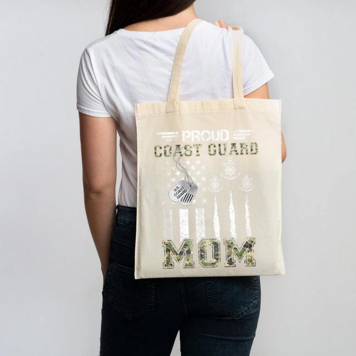 Proud Coast Guard Mom US Coast Guard Graduation Mom Canvas Tote Bag