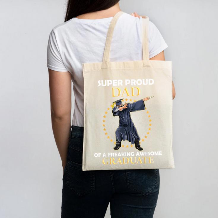 Proud Dad Of 2018 Graduate Dabbing Graduation Senior Shirt Canvas Tote Bag