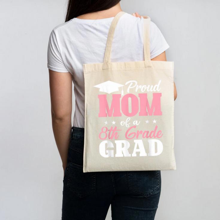 Proud Mom Of An Awesome 8th Grade Graduate 2026 Graduation Canvas Tote Bag