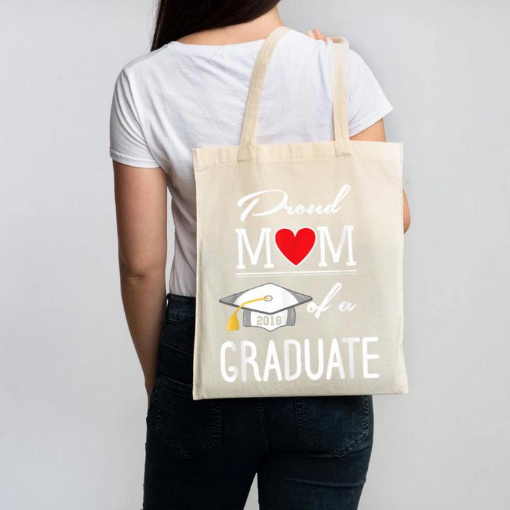 Proud Mom Of A High School Graduation Senior Mom Shirt Canvas Tote Bag