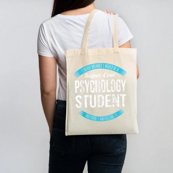 Psychology Student Tshirt Graduation Canvas Tote Bag