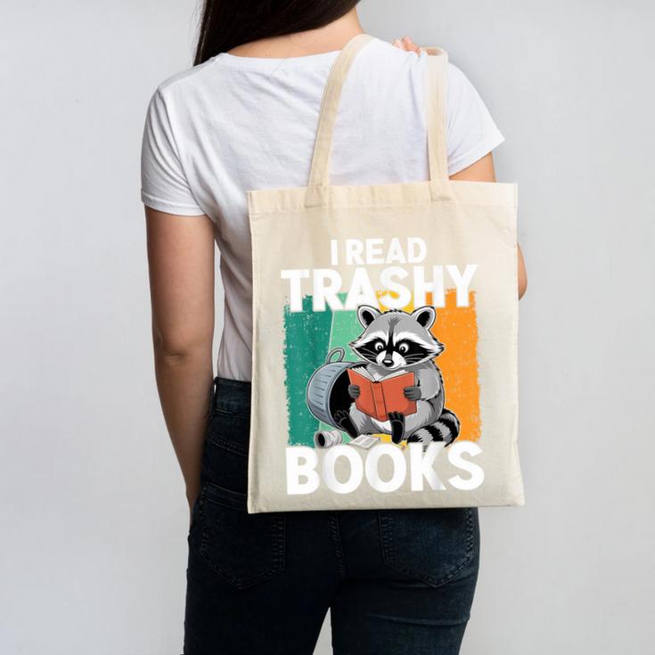 Raccoon Smutty Book Lover Spicy Romance Novels Women's Canvas Tote Bag