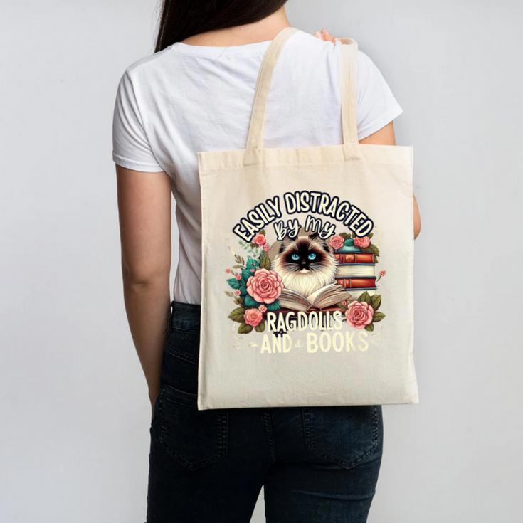 Ragdoll Lover Ragdoll Cat Ragdolls And Books Canvas Tote Bag