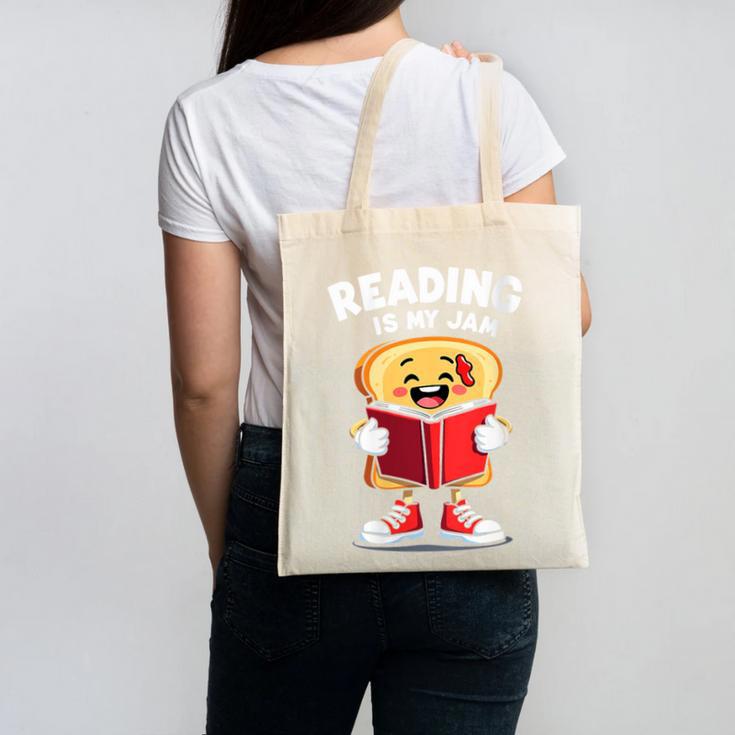 Reading Is My Jam I Love To Read Books Canvas Tote Bag