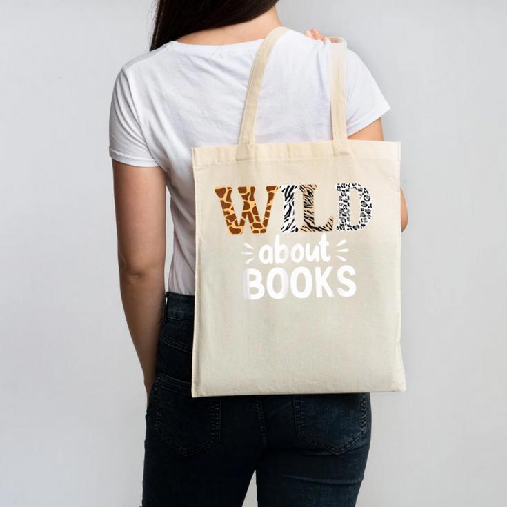 Reading Lover Wild About Books Reading Books And Bookworm Canvas Tote Bag