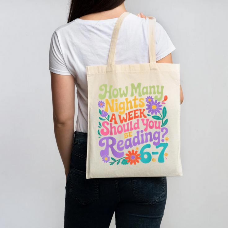 Reading Six Seven Meme Book Lover 67 Teacher 6 7 Canvas Tote Bag