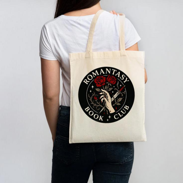 Romantasy Book Club Enthusiast Canvas Tote Bag