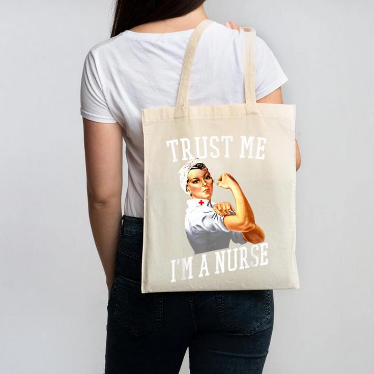 Rosie Riveter Nurse Shirt Nurse Graduation Shirt Canvas Tote Bag