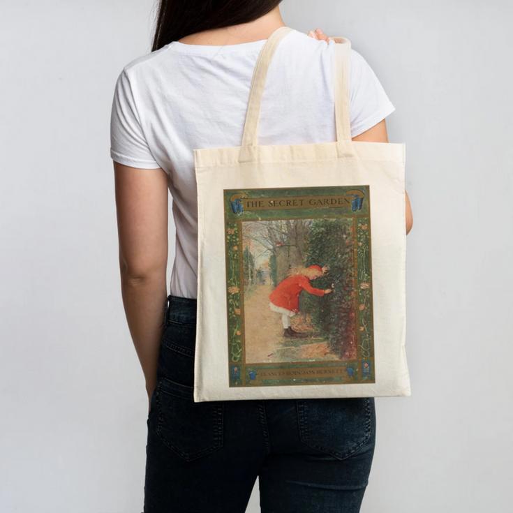 The Secret Garden Book Cover Canvas Tote Bag