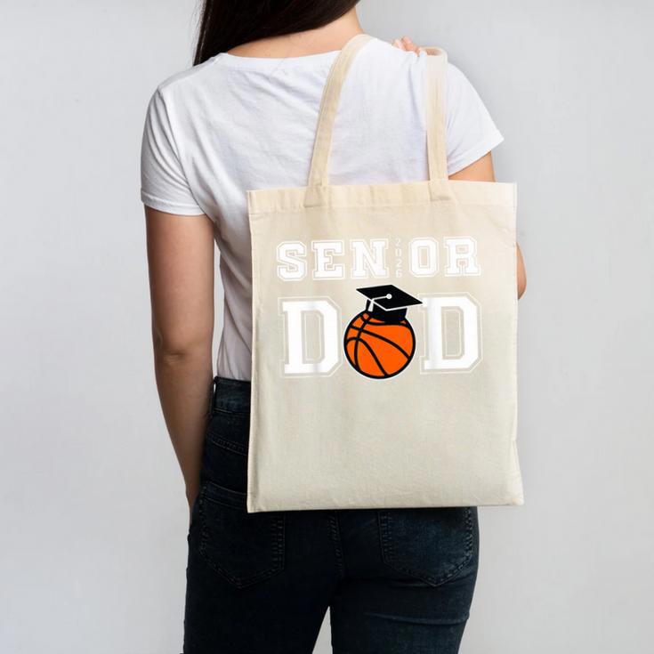 Senior 2026 Dad Basketball Graduation Canvas Tote Bag