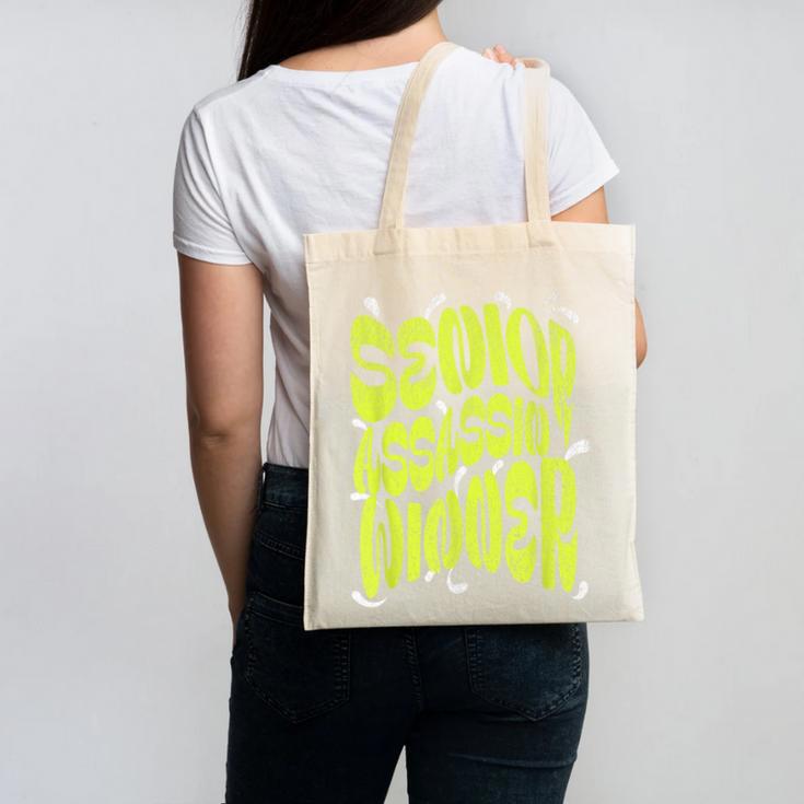 Senior Assassin Winner School Graduation Water Game Canvas Tote Bag