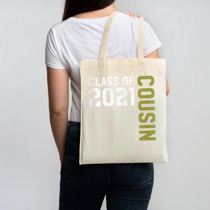Senior Class Of 2021 Cousin Graduation Canvas Tote Bag