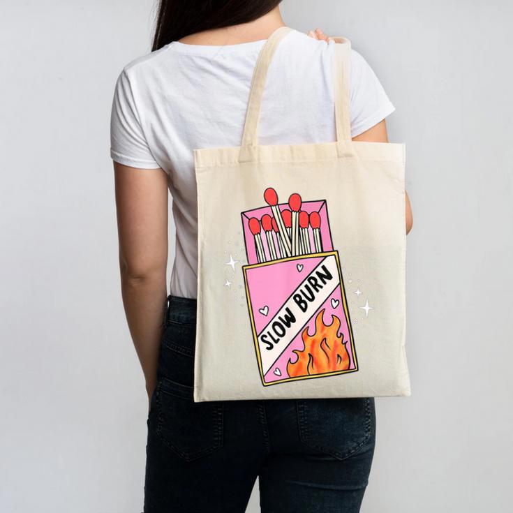 Slow Burn Book Trope Worth The Wait Love Takes Time Canvas Tote Bag