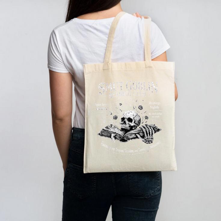 Smut Goblin Reading Club Spicy Book Lover Canvas Tote Bag