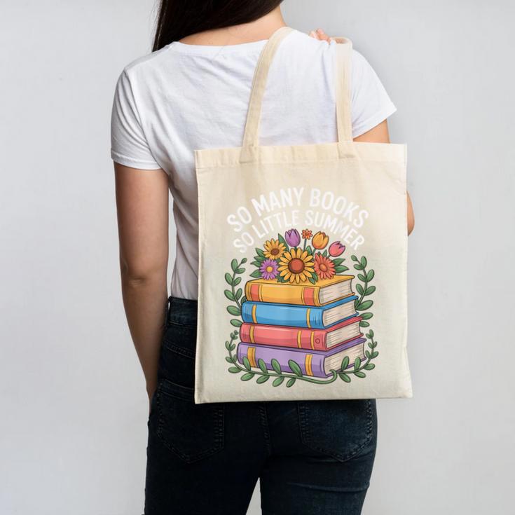 So Many Books So Little Summer Canvas Tote Bag